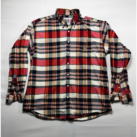 Cinch Men's Long Sleeve Multicolor Plaid Button Up Shirt - Size L - Picture 1 of 5